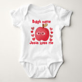 Babykleding Jezus houdt van mij Romper (Voorkant)