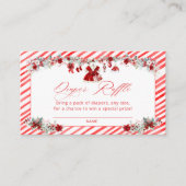 Babykleding Kerstluier Raffle Informatiekaartje (Voorkant)