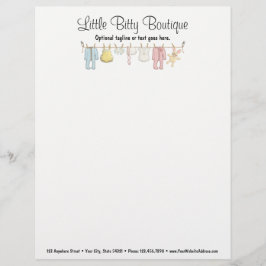 Babykleding Kledingleiding Zuigelingen Naai Boutiq Custom Briefhoofd
