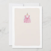 Babykleding Kledinglijn Boho Meisje Baby shower Kaart (Achterkant)