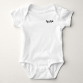 Babykleding met een logo romper (Voorkant)