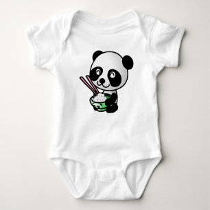 Babykleding. Panda. Romper