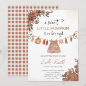 Babykleding Pompoen Meisje Baby shower Kaart (Voorkant / Achterkant)