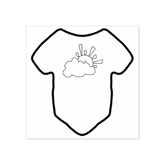 Babykleding Rubberstempel (Afrduk)