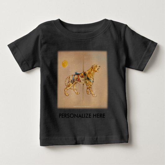 Babykleding, T-shirts - Carousel Tijger (Voorkant)