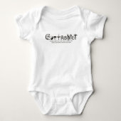 Babykleding tegenspreken romper (Voorkant)
