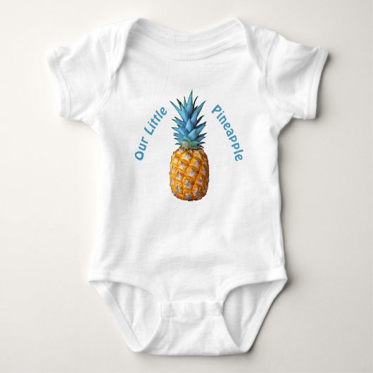 babykleding van Hawaiian Pineapple Romper (Voorkant)