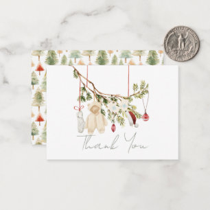 Babykleding Wasserij Baby shower Dank u Notitiekaartje