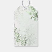Babykleren Groene baby shower bedankje Cadeaulabel (Achterkant)