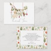 Babykleren Wasmachine Baby Shower Bedankt Notitiekaartje (Voorkant / Achterkant)