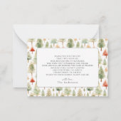 Babykleren Wasmachine Baby Shower Bedankt Notitiekaartje (Achterkant)