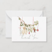 Babykleren Wasmachine Baby Shower Bedankt Notitiekaartje (Voorkant)