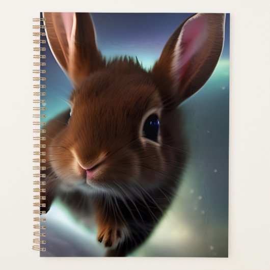 Babykonijn rent in de ruimte  planner (Voorkant)