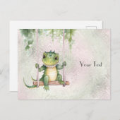 Babykrokodil Kaart (Voorkant / Achterkant)