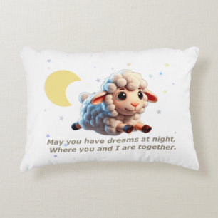 Babykussen met schattig schaap en slaapliedje accent kussen