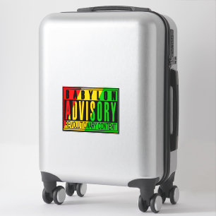 Babylon Advisory Revolutionair RASTA REGGAE Sticker