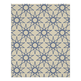 Babylon Lapis Geometrisch Patroon Poster