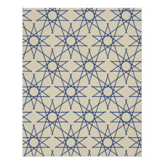 Babylon Lapis Geometrisch Patroon Poster