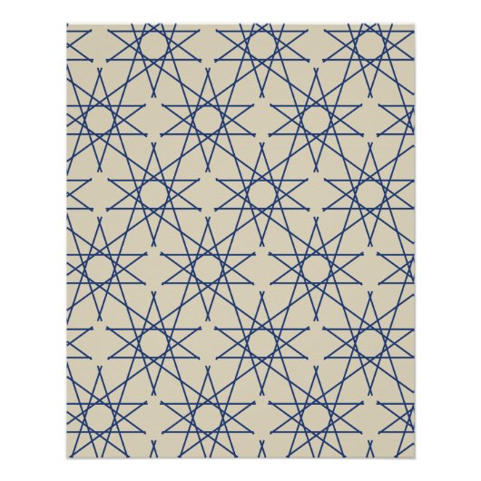 Babylon Lapis Geometrisch Patroon Poster (Voorkant)