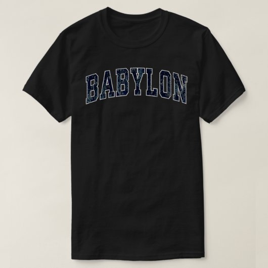 Babylon New York NY Sportontwerper T-shirt (Design voorkant)