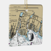 Babylon NY Nautical Chart Keramisch Ornament (Rechts)
