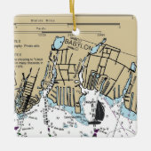 Babylon NY Nautical Chart Keramisch Ornament (Voorkant)