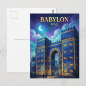 Babylon Ruïnes Irak Briefkaart (Voorkant / Achterkant)