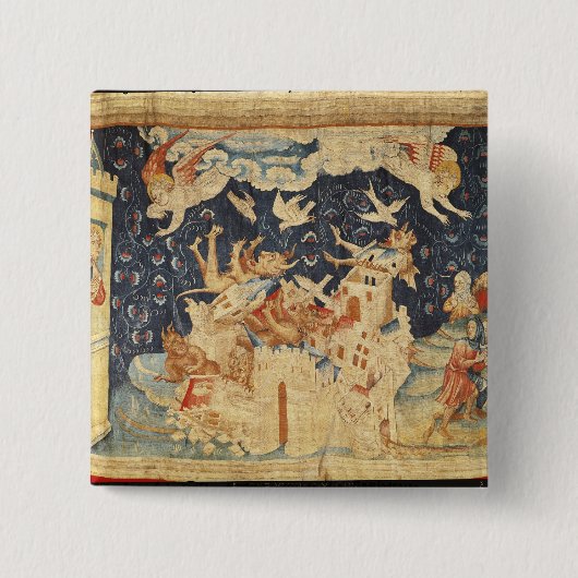 Babylon uitgenodigd door Demons Vierkante Button 5,1 Cm (Voorkant)