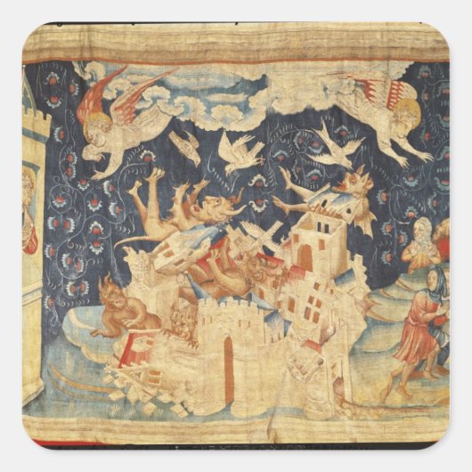 Babylon uitgenodigd door Demons Vierkante Sticker (Voorkant)