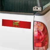 Babylonian Winged Bull Lamassu Bumpersticker (Op Truck)