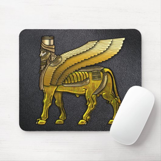 Babylonian Winged Bull Lamassu Muismat (Met muis)