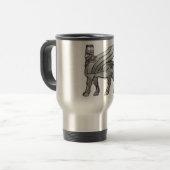 Babylonian Winged Bull Lamassu Reisbeker (Voorkant links)