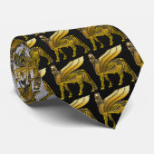 Babylonian Winged Bull Lamassu Stropdas (Opgerold)