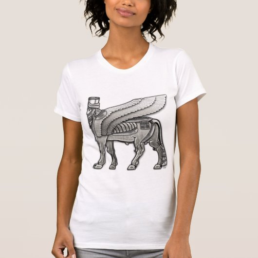 Babylonian Winged Bull Lamassu T-shirt (Voorkant)