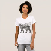 Babylonian Winged Bull Lamassu T-shirt (Voorkant volledig)