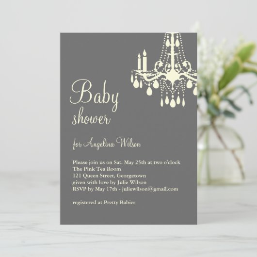 Babyluchters in grijs en geel kaart (Staand voorkant)