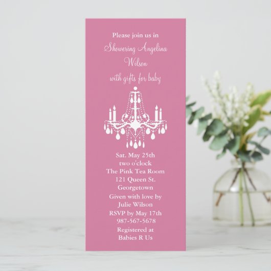 Babyluchters (lichtroze) kaart (Staand voorkant)