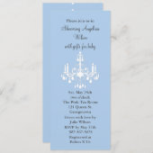 Babyluhandelier (blauw) kaart (Voorkant / Achterkant)