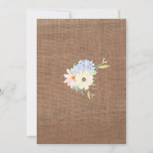 babymeisje Baptisme en uitnodigingen van de geboor (Achterkant)