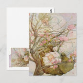  babymeisje briefkaart (Voorkant / Achterkant)