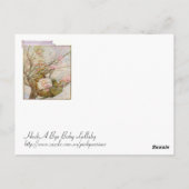  babymeisje briefkaart (Achterkant)