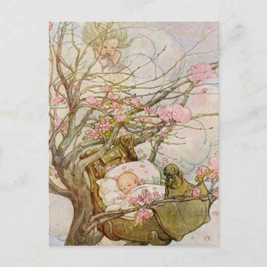  babymeisje briefkaart (Voorkant)