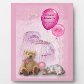  babymeisje fotoplaat (Voorkant)