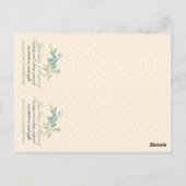  babymeisje in postbus Baby shower Briefkaart (Achterkant)