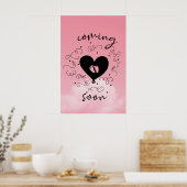 Babymeisje komt binnenkort Acryl Wandkunst Poster (Keuken)