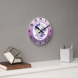 babymeisje olifant naam kindermeisje ronde klok