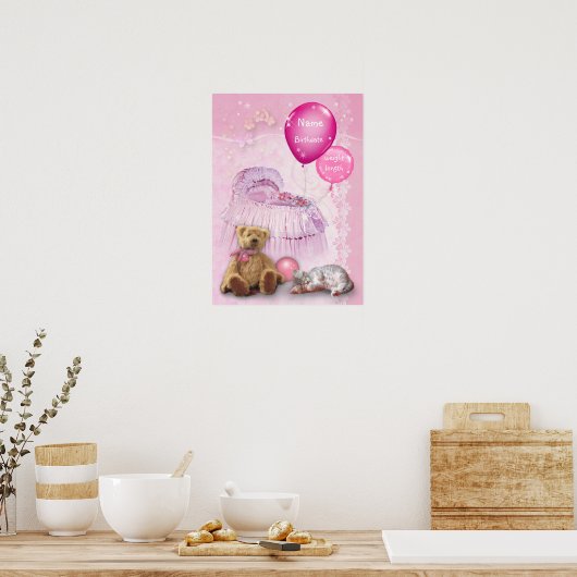 babymeisje poster (Keuken)