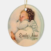  babymeisje: Slapen Keramisch Ornament (Links)