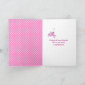 Babymeisje voetafdrukken op stippen kaart (Binnen)