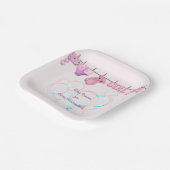 Babymeisjes in roze Bord (Gebogen)